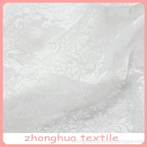 Fabric Crystal Organza Jacquard Curtain